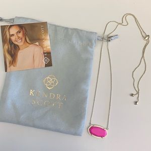 Kendra Scott Large Pink Adjustable Necklace